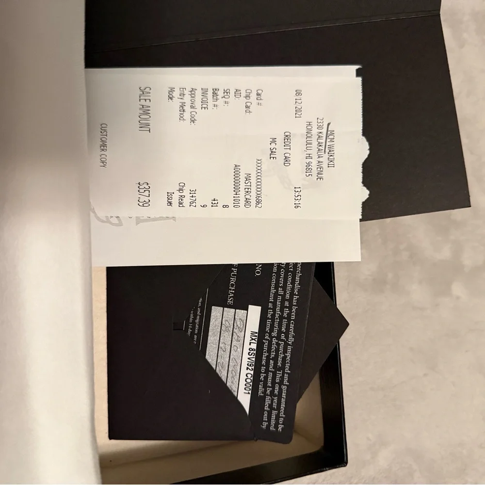 MCM Tan Leather Zip Wallet - Picture 4 of 4